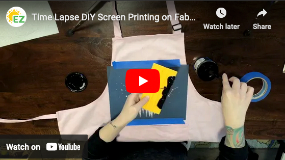 Screen Printing Fabric Process Video