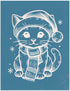 Christmas Kitten, Various Sizes + Digital Download