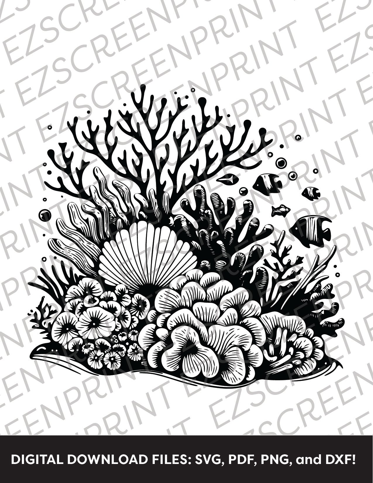Coral Reef, 8.5"x11" + Digital Download