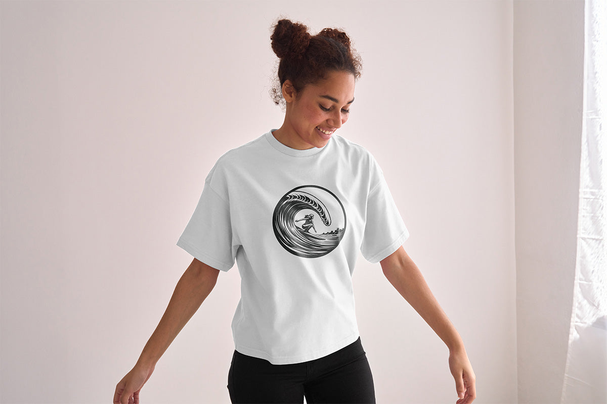 Girl Surfing the Tube 2, Various Sizes + Digital Download