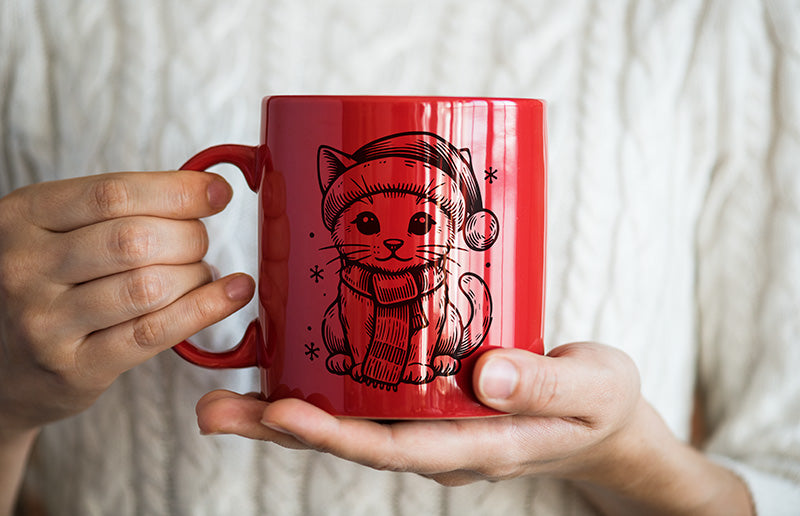 Christmas Kitten, Various Sizes + Digital Download