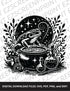 Potion Making Frog, Various Sizes + Digital Download