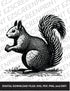 Squirrel with a Pinecone, Various Sizes + Digital Download
