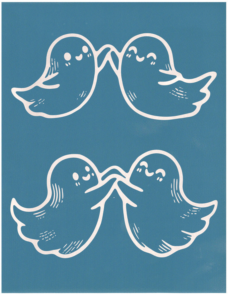 Dancing Ghost Couples, Various Sizes + Digital Download