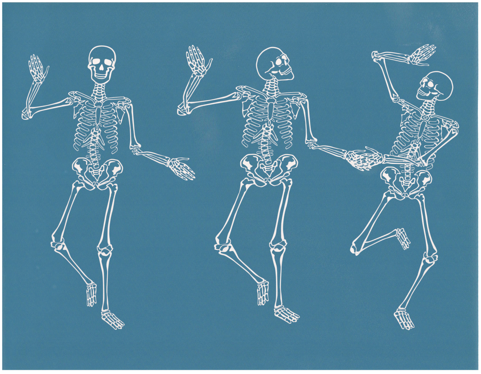 Dancing Skeletons, 8.5"x11"