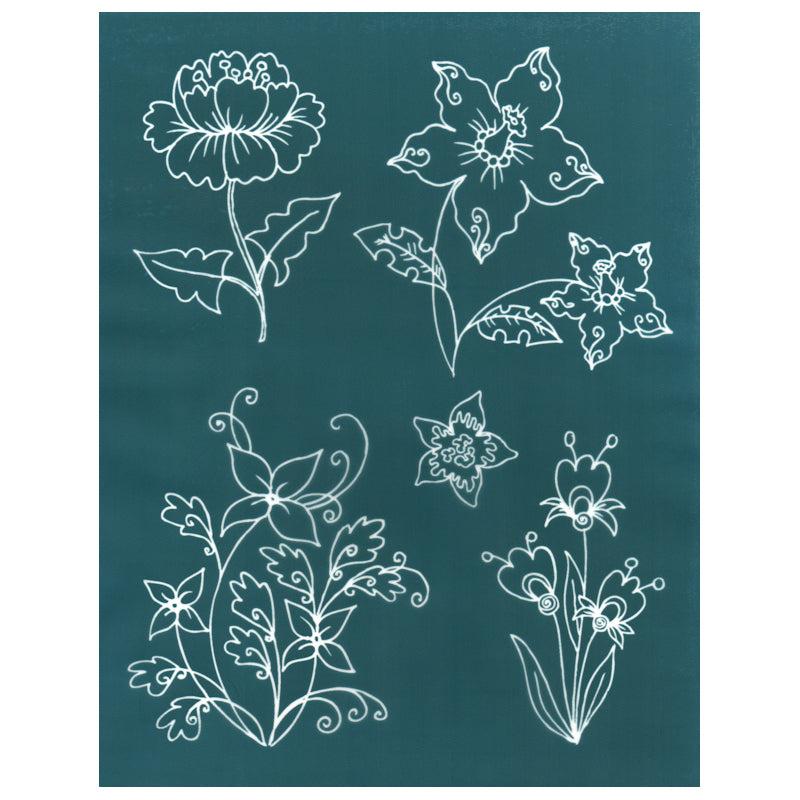 Ready To Use DIY Silk Screen Print Stencil, Flower Assortment Design –  EZScreenPrint