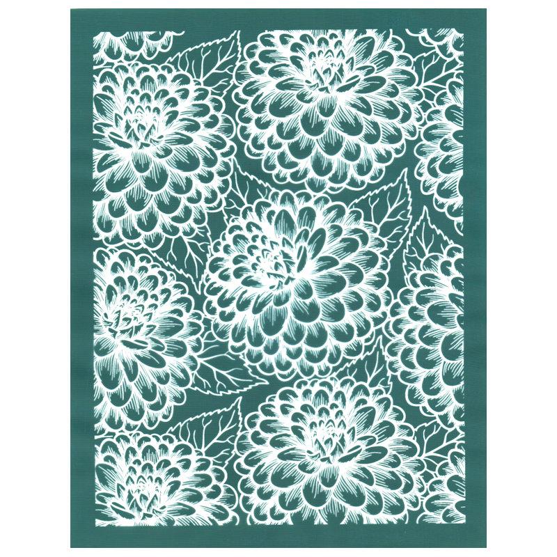 Ready To Print Silk Screen Printing Stencil, Dahlia Flowers Design –  EZScreenPrint