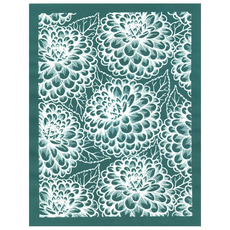 Ready To Print Silk Screen Printing Stencil, Dahlia Flowers Design – EZScreenPrint ready-to-print-silk-screen-printing-stencil-dahlia-flowers-design-ezscreenprint