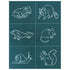 DIY Ceramic Silk Screen Print Stencil, Small Critters Animals Design