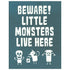 Beware Little Monsters Silk Screen Stencil Halloween