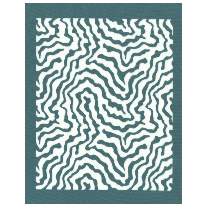 DIY Silk Screen Printing Zebra Print Stencil