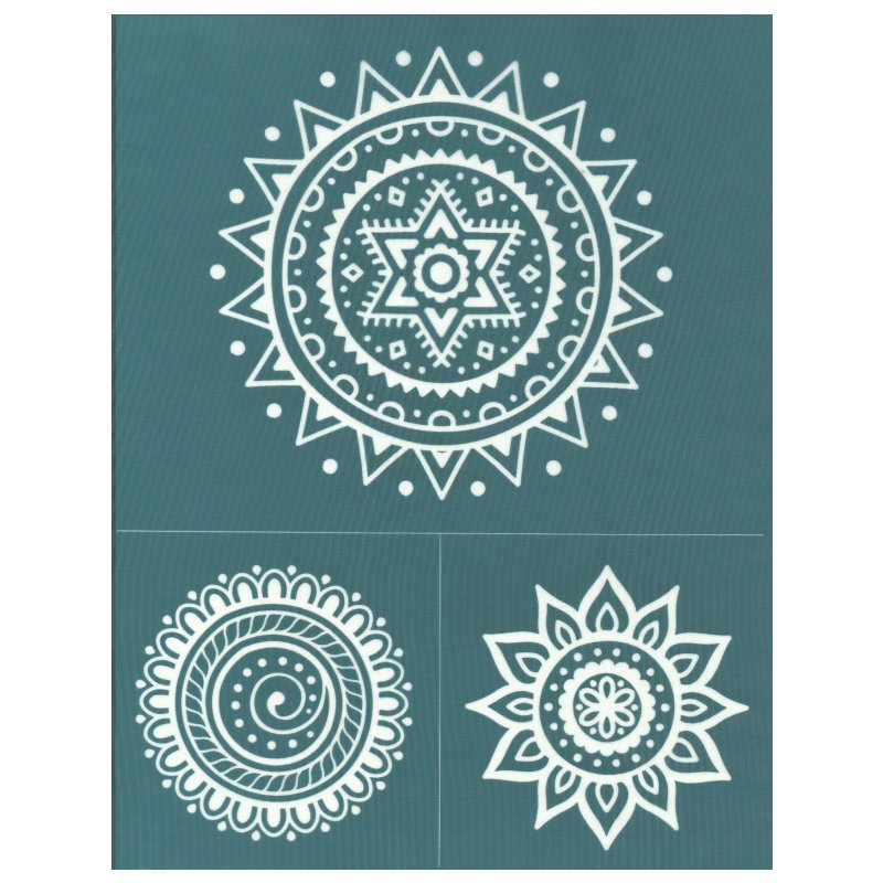 DIY Screen Printing At Home Mandala Mehndi Design Silk Screen