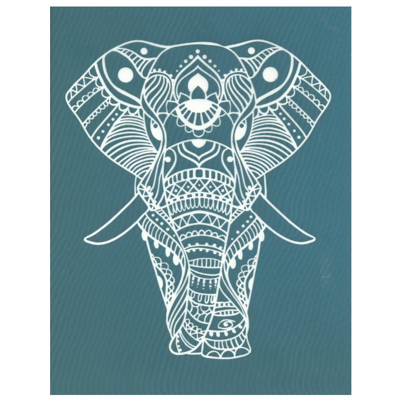 DIY Screen Printing African Elephant Silkscreen Stencil