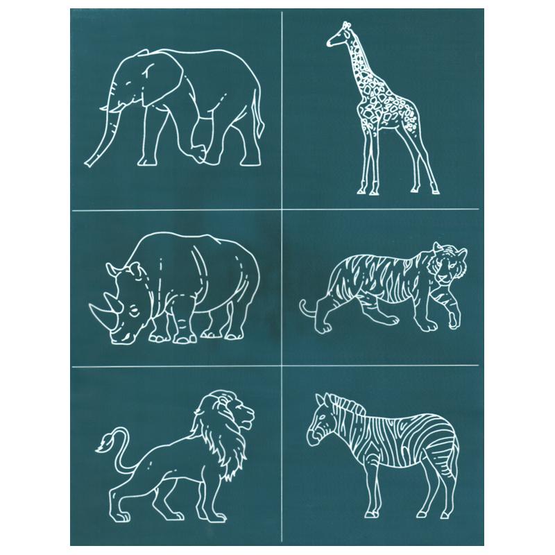 DIY Silk Screen Printing Design Stencil, Safari African Animals Set – EZScreenPrint animal-stencil-vectors-illustrations-for-free-download-freepik