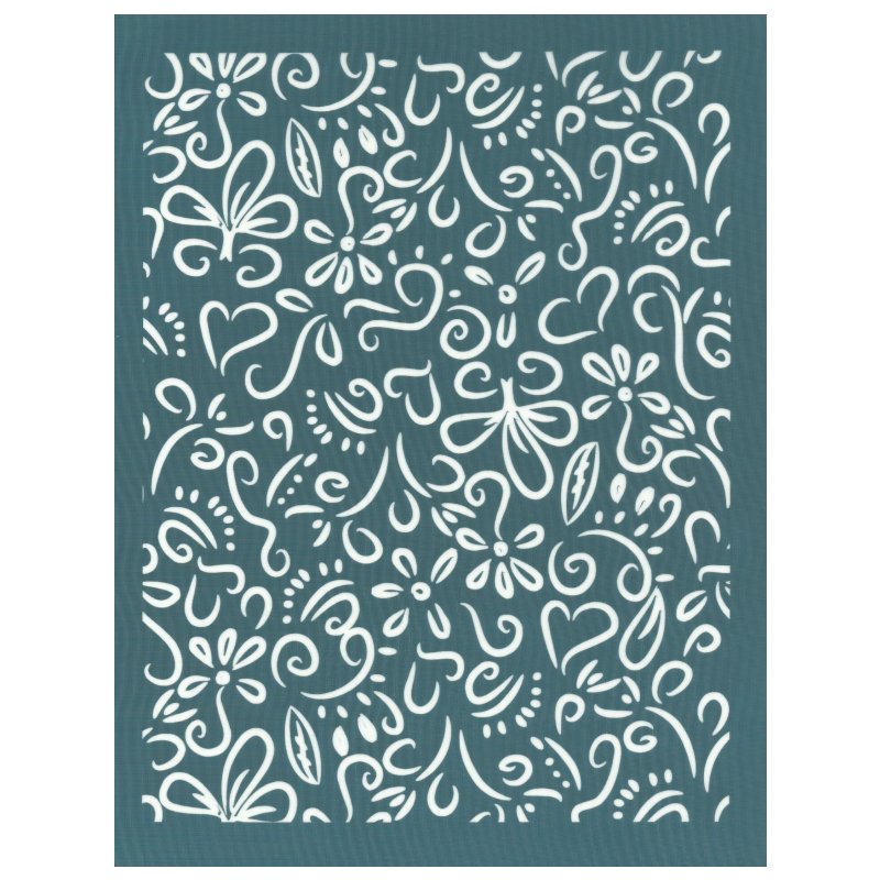 DIY Screen Printing At Home Silk Screen Stencil Flower Doodles