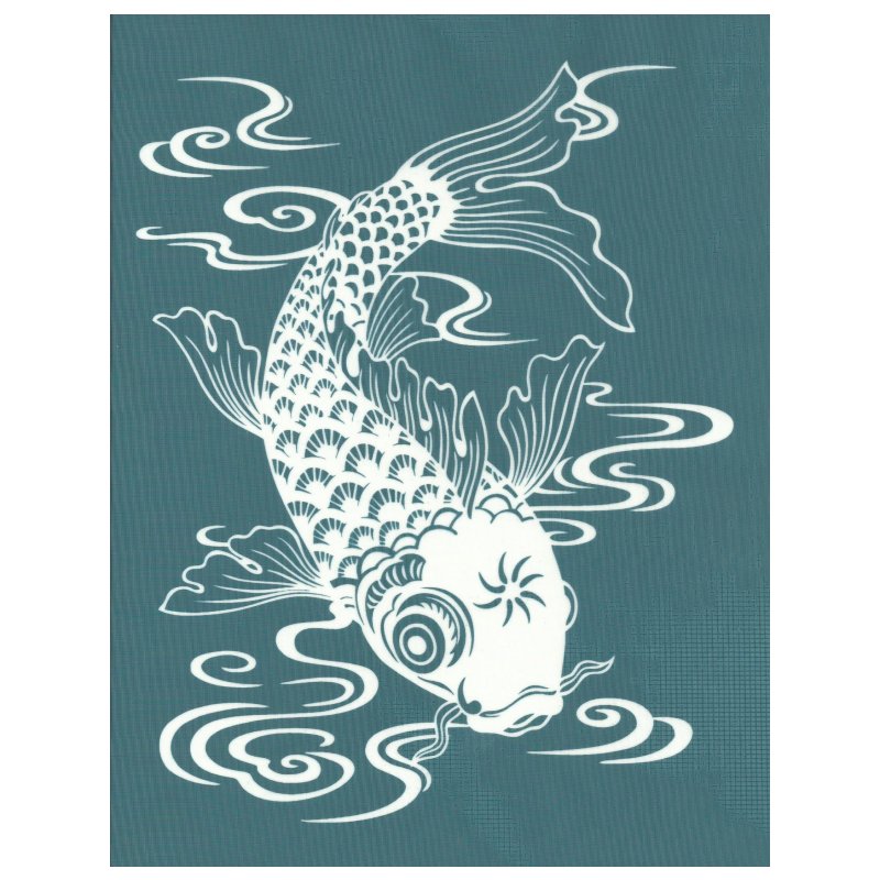 DIY Screen Printing At Home Silk Screen Stencil Koi Fish