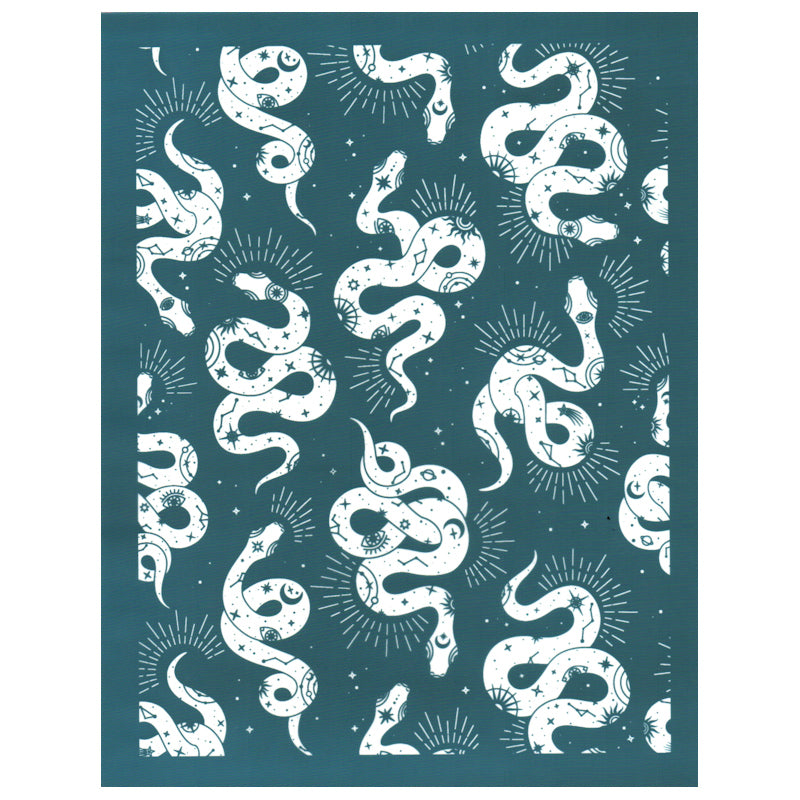 DIY Silk Screen Printing Design Stencil, Celestial Snakes Pattern – EZScreenPrint diy-silk-screen-printing-design-stencil-celestial-snakes-pattern-ezscreenprint