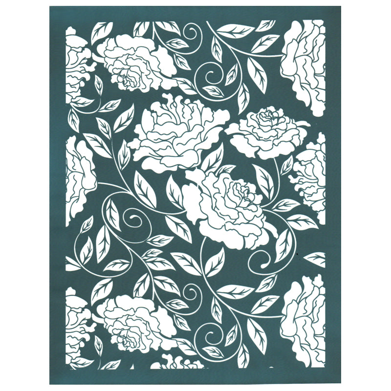 Ready To Use DIY Designer Silk Screen Print Stencil, Precious Peony – EZScreenPrint ready-to-use-diy-designer-silk-screen-print-stencil-precious-peony-ezscreenprint