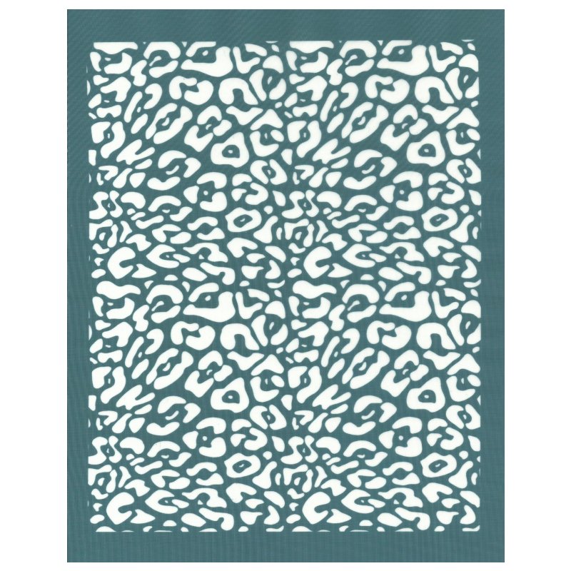 DIY Silk Screen Print Cheetah Leopard Stencil