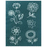 Flower Assortment Bundle Silk Screen Ceramic Stencil