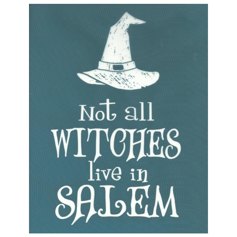 DIY Silk Screening Halloween Salem Witch Stencil