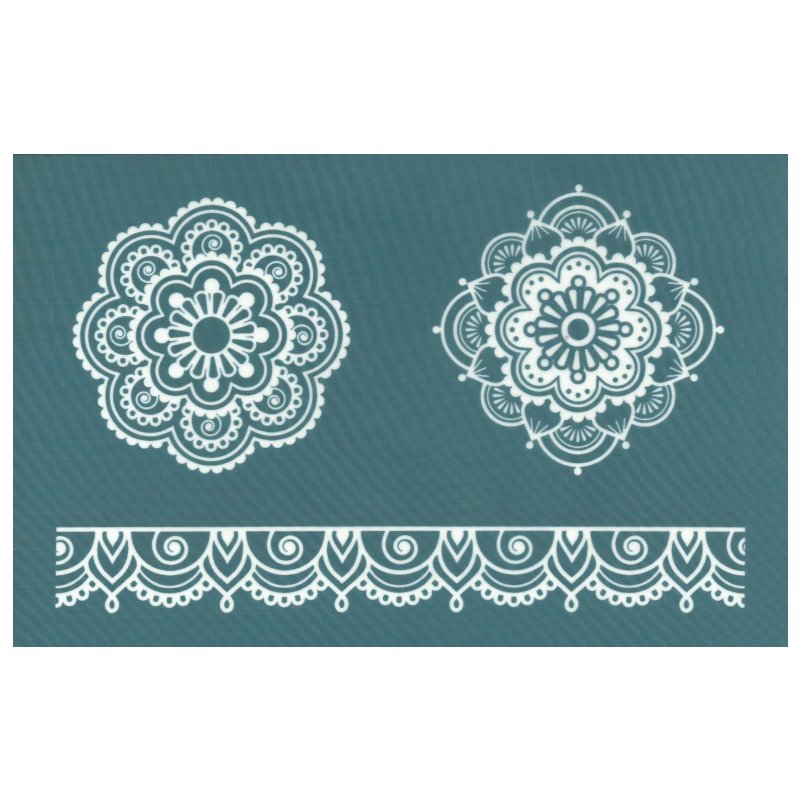Ceramic Silk Screen Printing Stencil, Mehndi Lace Mandala Design –  EZScreenPrint