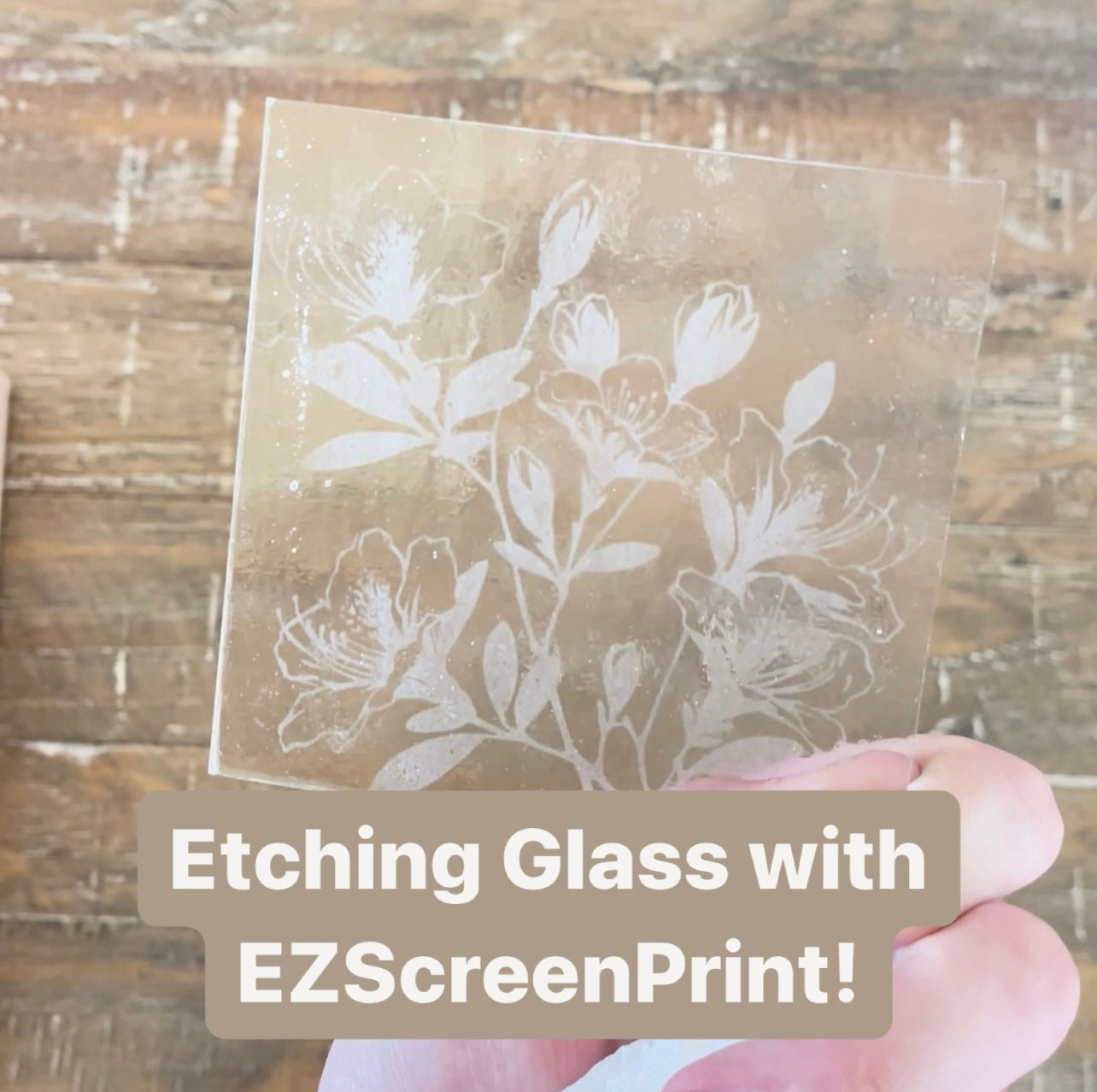 How to Etch on Glass with a Silk Screen Printing Stencil