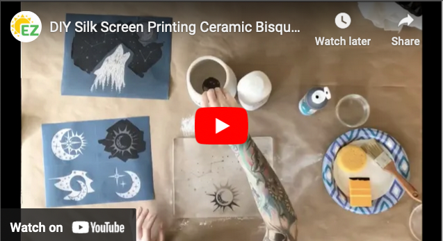 Gel Printing Plate Method Ceramic Screen Print Video