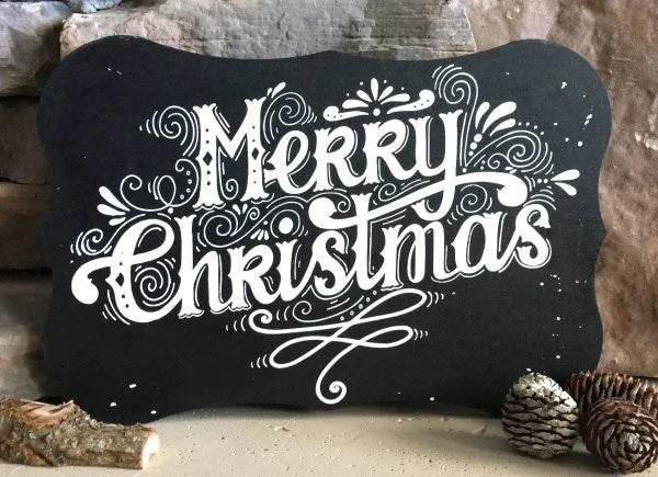 Christmas Themed Wood Signs