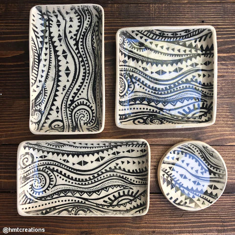 Silk Screen Printed Ceramic Plates & Planters