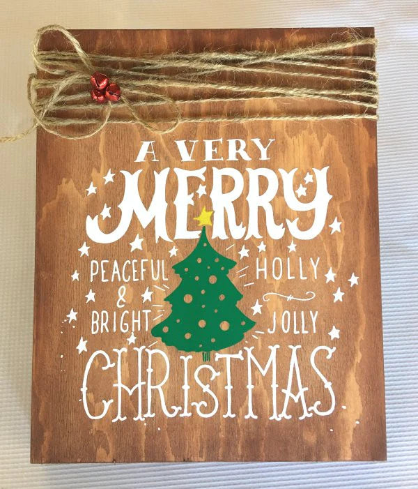 DIY Screen Printing Custom Christmas Wood Signs