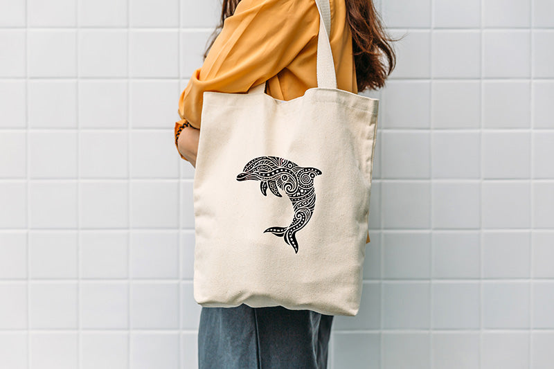 Patterned Dolphin, Various Sizes + Digital Download