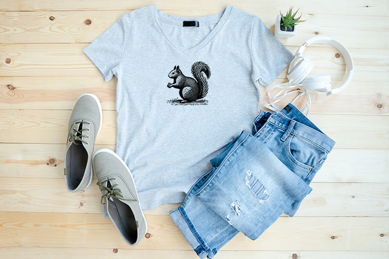 Squirrel with a Pinecone, Various Sizes + Digital Download