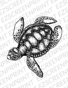 DIY Silk Screen Printing, Ready To Use Ocean Baby Sea Turtle Design ...