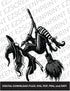 Broomstick Joyride (Witch Riding a Broom), Various Sizes + Digital Download