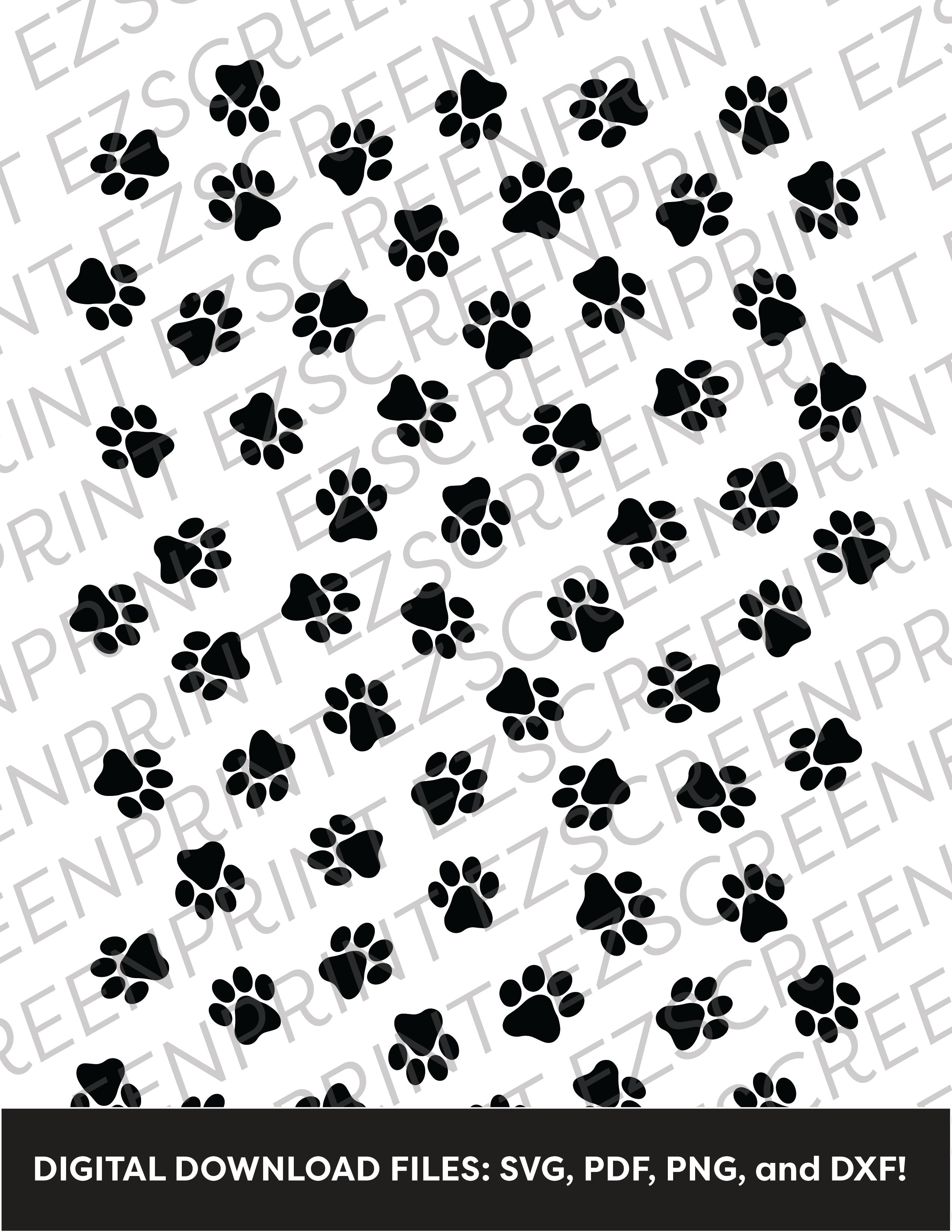 Cat Paw Pattern, Various Sizes