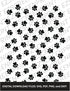 Cat Paw Pattern, Various Sizes
