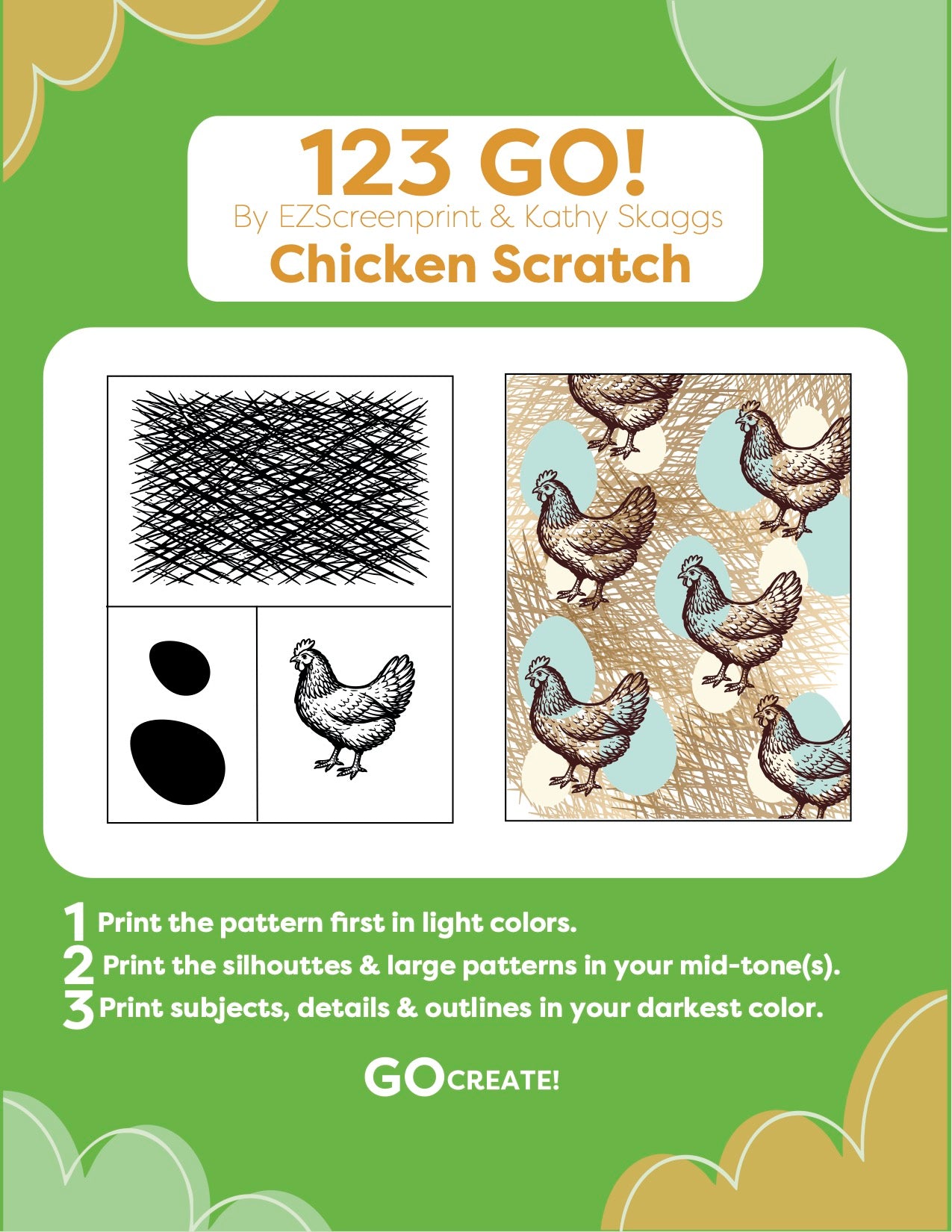 123GO - Chicken Scratch - Collaboration with Kathy Skaggs