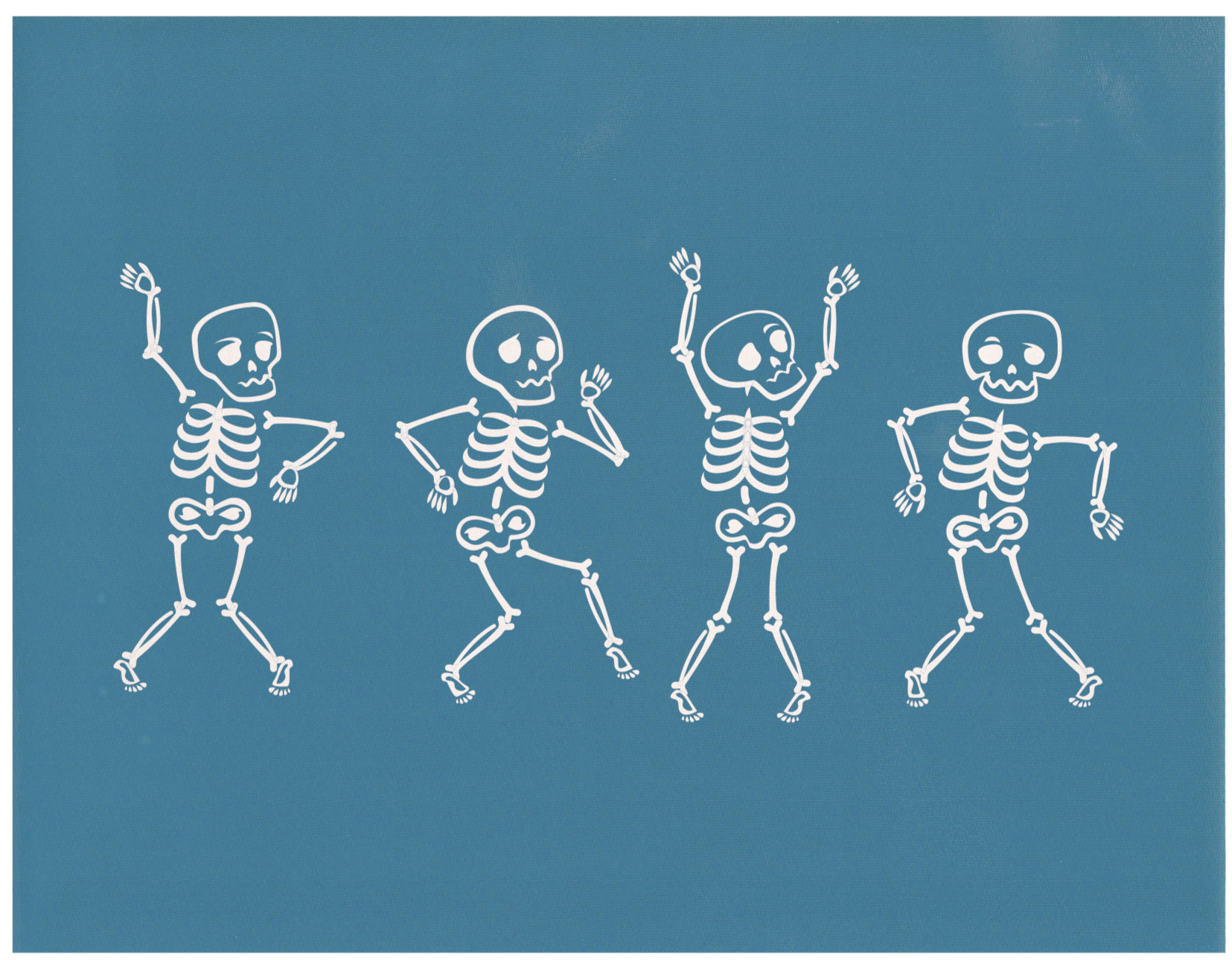 Cute Dancing Skeletons, Various Sizes