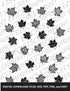 Fall Leaves Pattern, Various Sizes + Digital Download