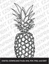 Geometric Pineapple, Various Sizes + Digital Download