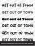 Get Out of Town Phrase Pack, Various Sizes + Digital Download