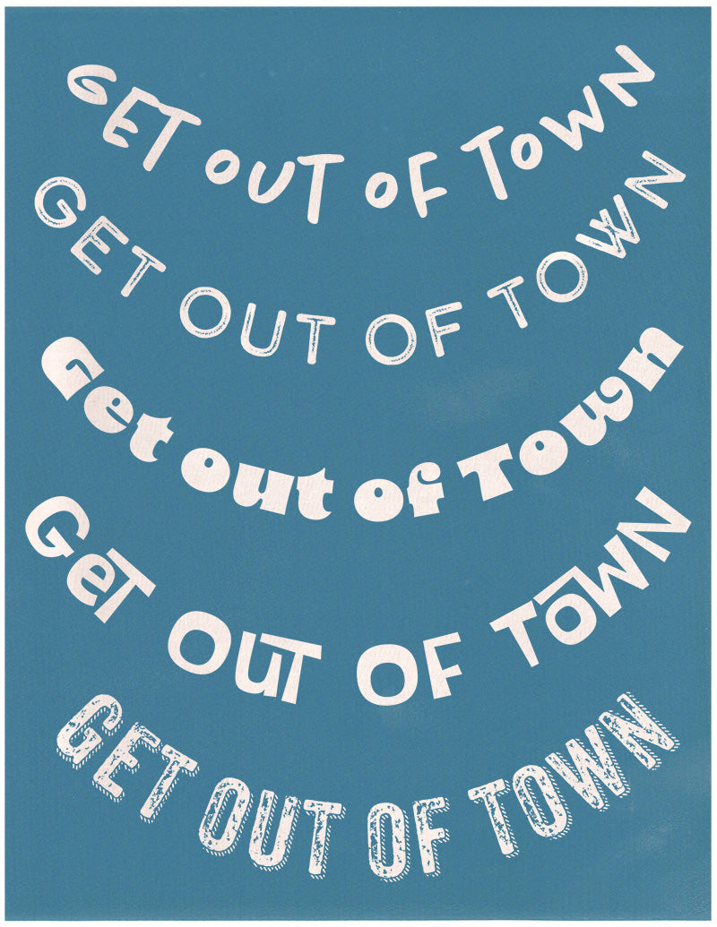 Get Out of Town Phrase Pack, Various Sizes + Digital Download