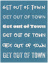 Get Out of Town Phrase Pack, Various Sizes + Digital Download
