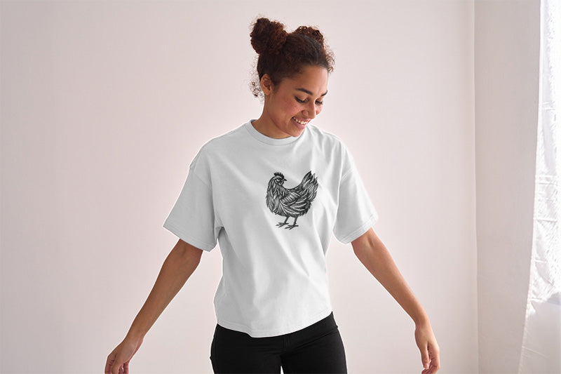 Linocut Chicken, Various Sizes + Digital Download