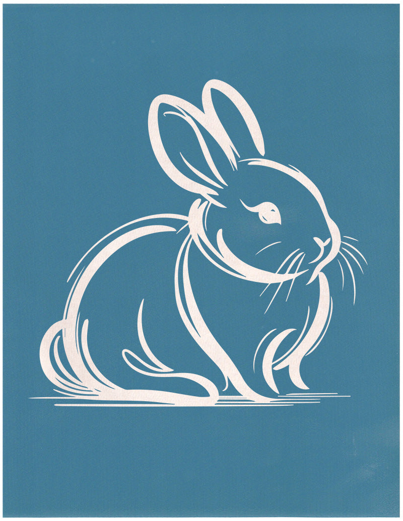 Doodled Rabbit, Various Sizes + Digital Download
