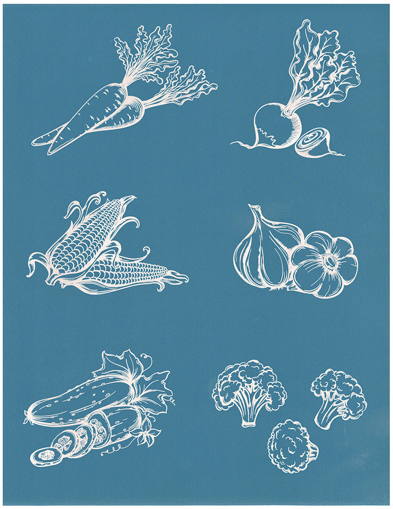 Illustrative Vegetables 1, 8.5"x11"