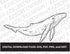 Humpback Whale Line Art, Various Sizes + Digital Download