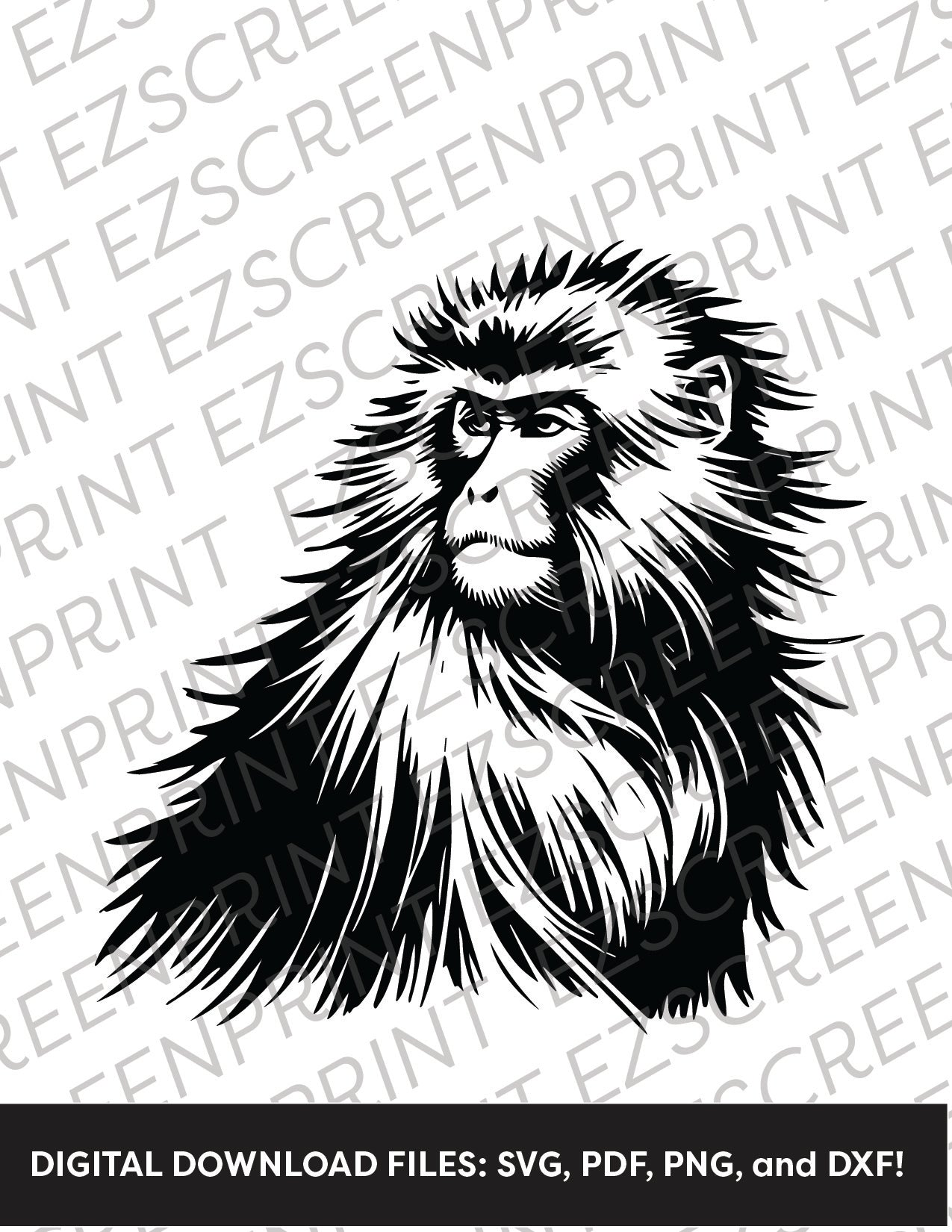 Japanese Macaque, Various Sizes + Digital Download