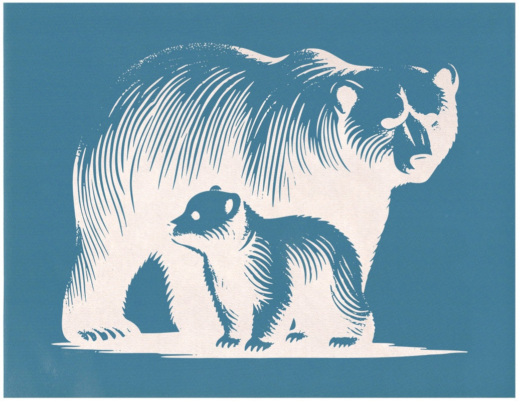 Bear and Cub, Various Sizes + Digital Download
